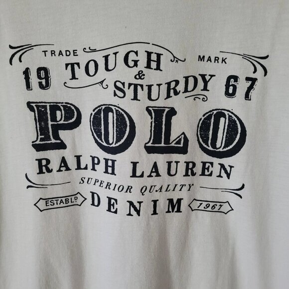 Polo Ralph Lauren men’s white custom fit slim t-shirt M - Picture 3 of 8